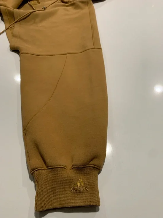 Adidas Women’s Ivy Park Crop Hoodie Shrug Top in Mesa Gold, Mustard Brown, Small - Picture 7 of 8